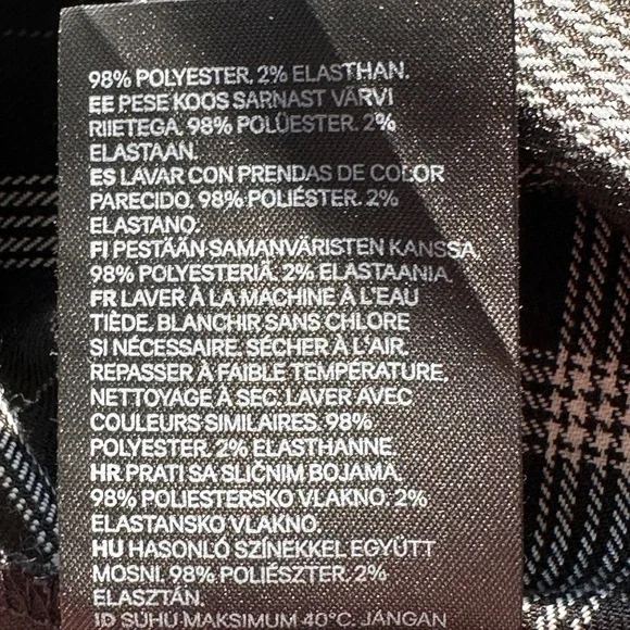 Divided Black & White Plaid  Mini Dress - Picture 8 of 8